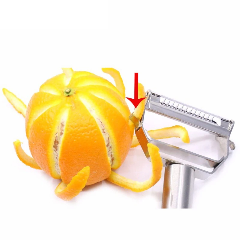 Multifunction Dual Vegetable Fruit Peeler Cutter Sharp Potato Slicer Stainless Steel Double Planing Grater Kitchen Tool (1)
