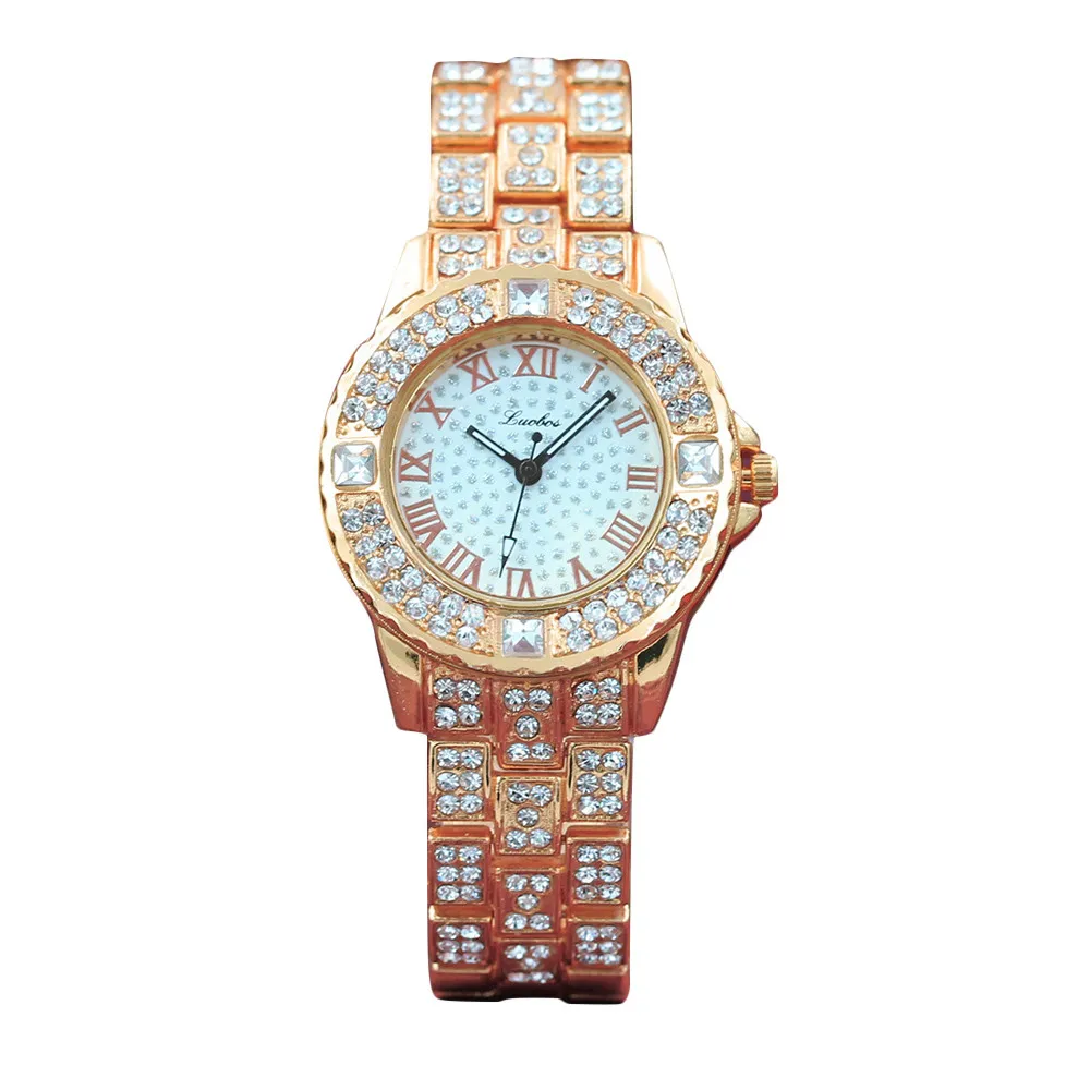 Женские часы из нержавеющей стали женские часы-браслет бренд vansvar элегантный циферблат Кварцевые повседневные наручные часы подарок reloj mujer CC - Цвет: B