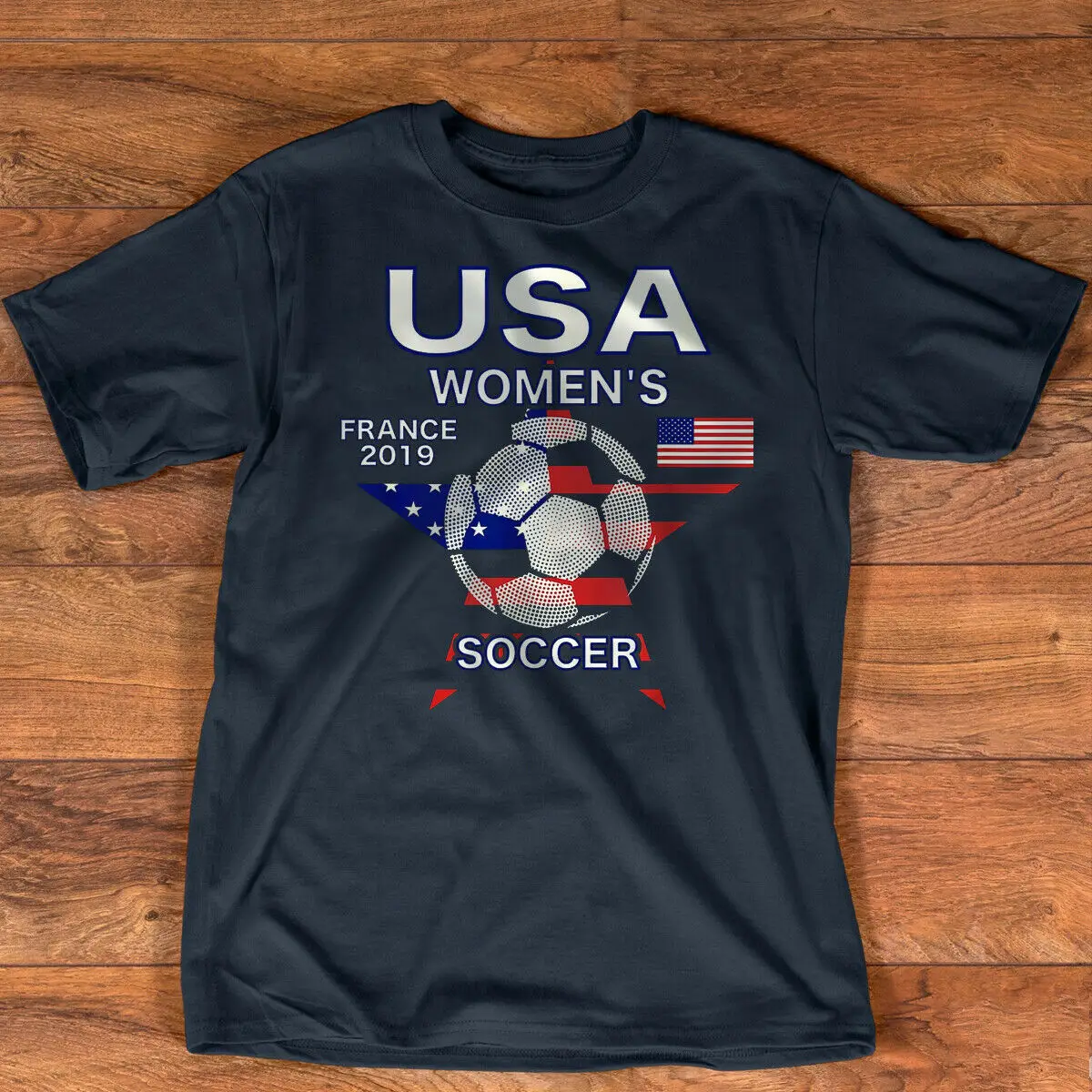 

Women Soccer USA Team Tshirt France 2019 World Tournament T-Shirt