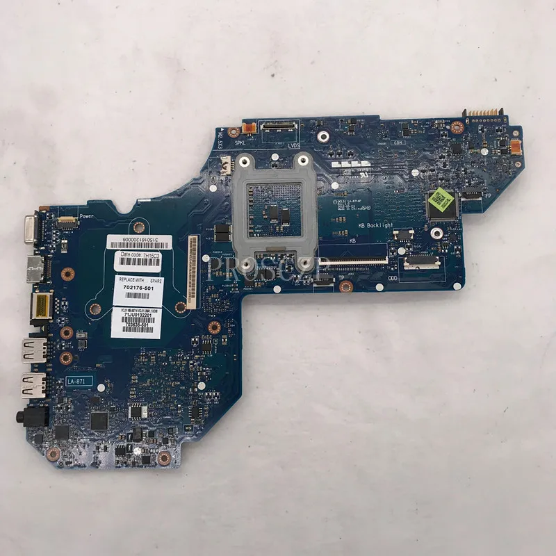 Бесплатная доставка материнской платы для ноутбука M6 1000 702176 501 703635 QCL51 LA 8714P DDR3 100%