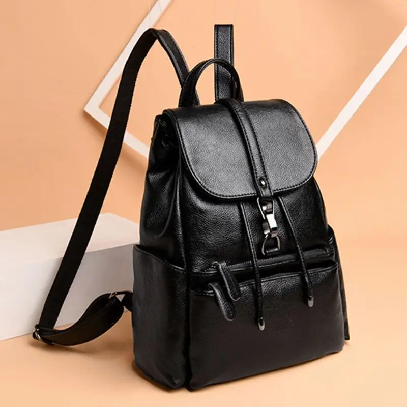 High Quality Women Fashion Backpack Travel PU Leather Rucksack Shoulder School Bag Bookbag New