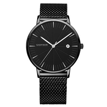 

Relogio Masculino Mens Watch Luxury Date Stainless Steel Mesh Belt Quartz Wrist Watch Business Men Watch Clock erkek kol saati