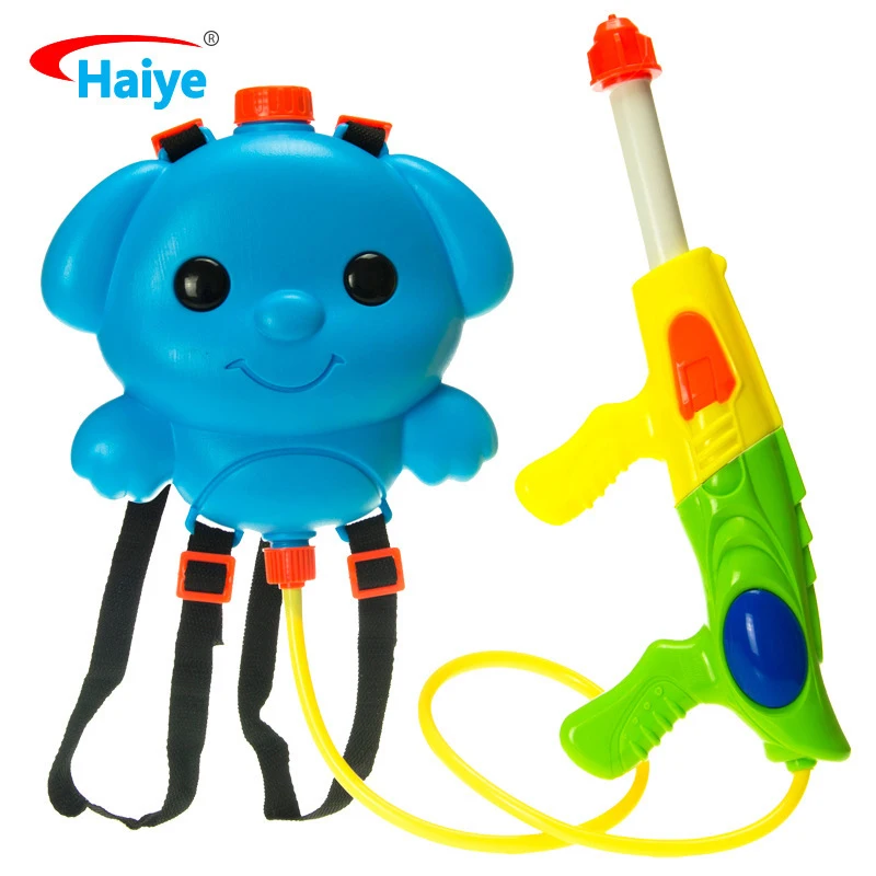 Child water gun toy backpack beach pull type adult high pressure water
