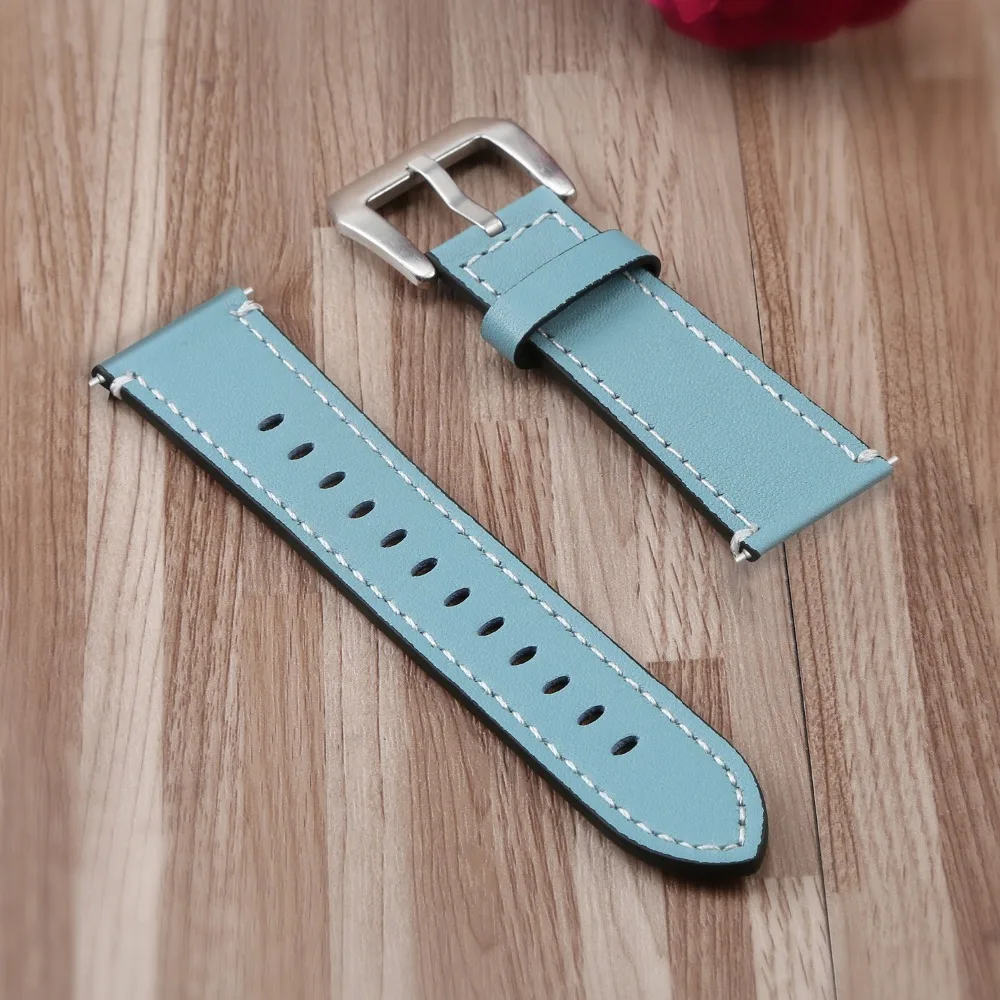 KINGBEIKE Genuine Leather Watchband For Fitbit Versa Smart Watch Band Wristband Fitbit Accessories Replacement Bracelet Strap