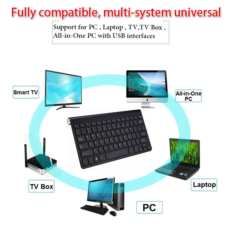 Беспроводная клавиатура DATA FROG 2 4G портативная мышь для Mac/Notebook/TV Box/PCRussian Keyboard IOS