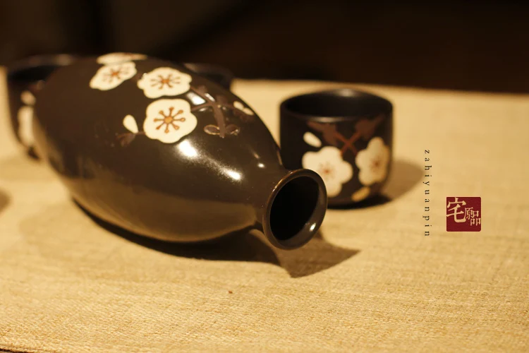 Японский Саке набор вина прозрачное стекло Керамика экспорт Ribenyuandan качество Цин Флагон
