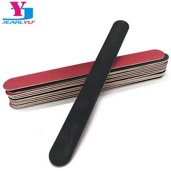 

10 X Professional Wood Nail Files Gel Nail Polish Strong Thick Nail File Kit Black & Red Sandpaper Lima Unghie 180/240 Nagellak