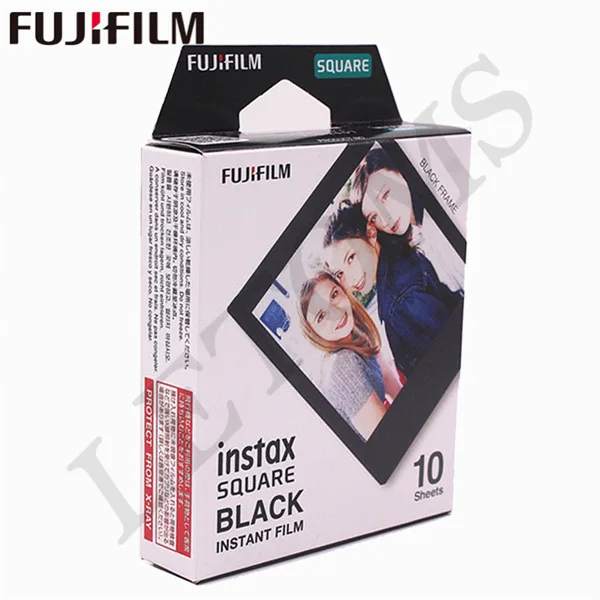 Фотобумага Fujifilm Instax с квадратным белым краем и черными пленками(10-100 шт.) для мгновенной печати Instax SQ10 SQ6 SP-3 - Цвет: 10 Square Black