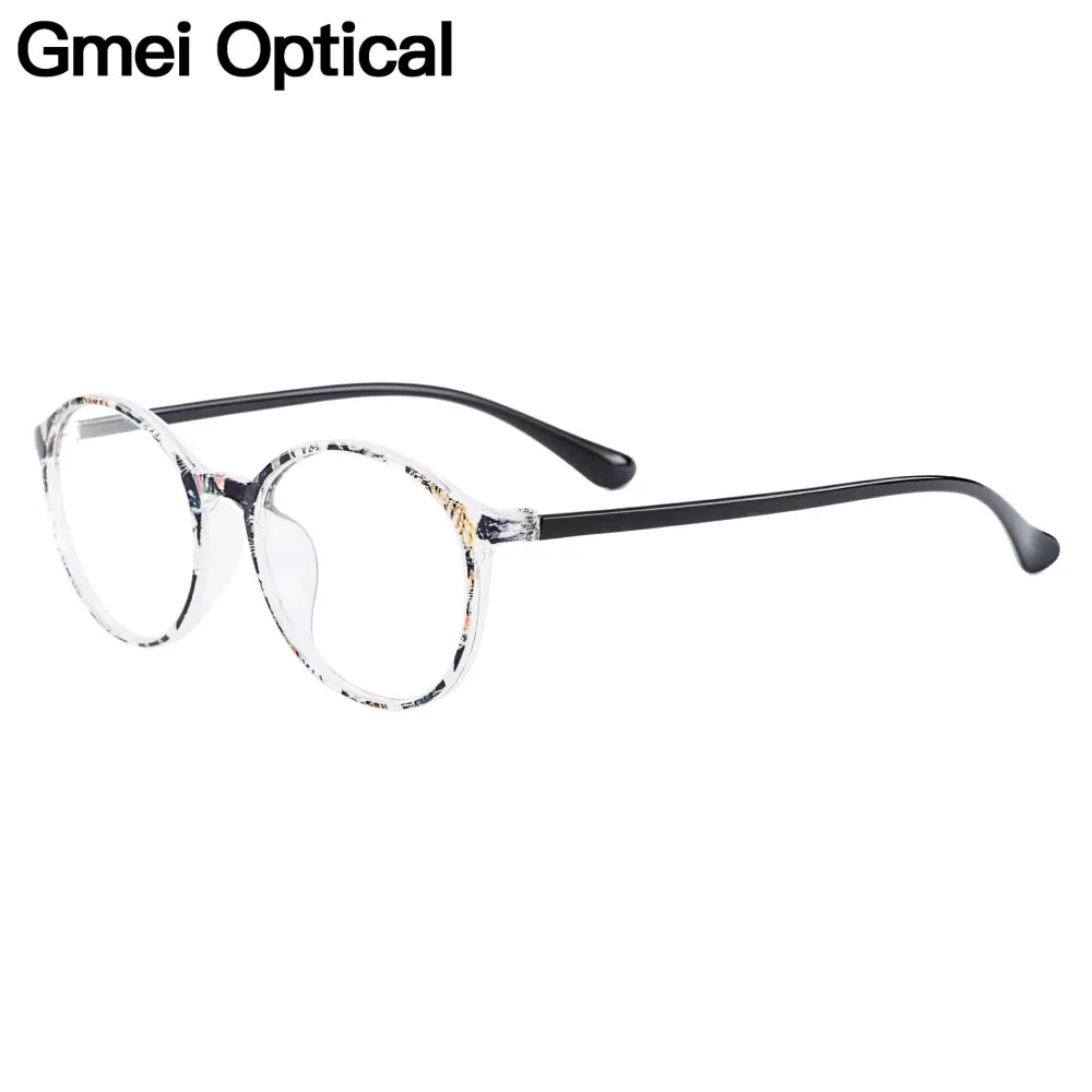 Gmei оптический Voguish круглый полный обод пластиковая оправа для очков для женщин Близорукость Пресбиопия чтения рецепт очки H8005