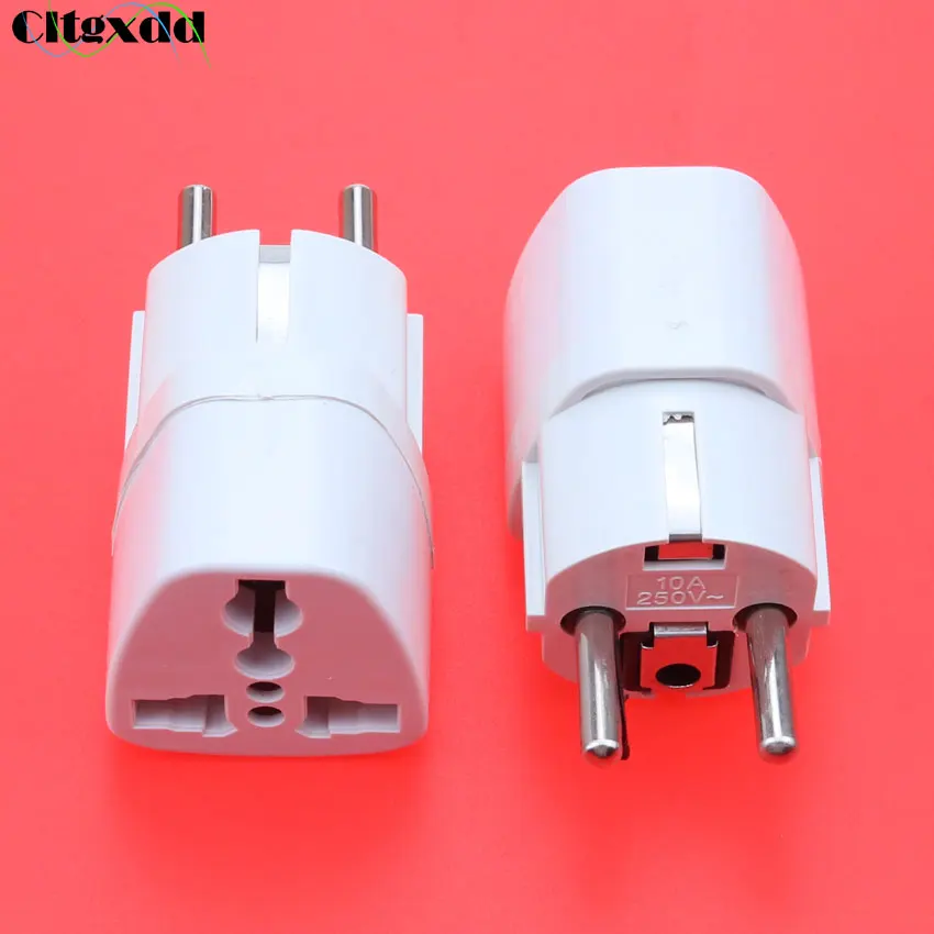 

Cltgxdd 1pcs Universal EU GER AU CHN Plug Adapter European Germany Australia Chinese Power Socket Converter Conversion Plug