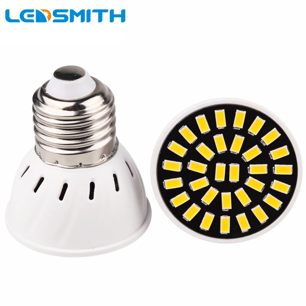 Светодиодная лампочка SMD5733 E27 MR16 GU10 8 Вт 220 В переменного тока|gu10 80 smd led|spotlight rechargeable