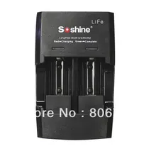 SOSHINE быстрое зарядное устройство для LiFePO4 RCR123 CR2 3.2V | S5-Fe ifr16340 ifr123a 2 слота