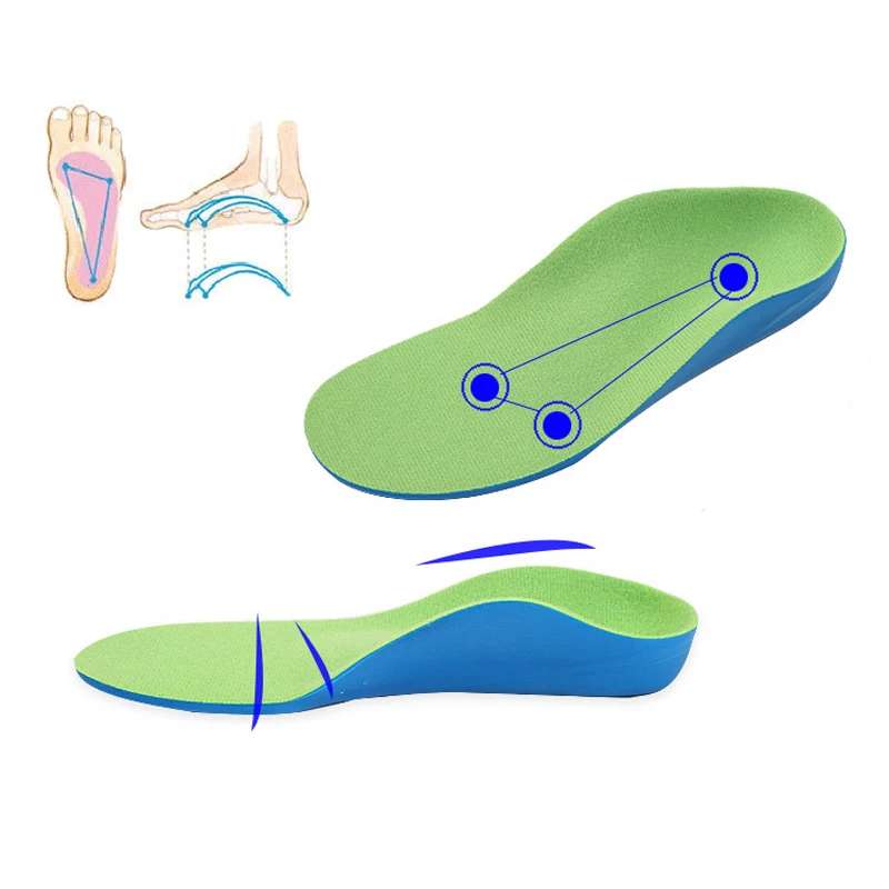 Детские ортопедические Стельки для детей Обувь Плоскостопие Арка Поддержка ортопедические колодки коррекция здоровья Средства ухода за