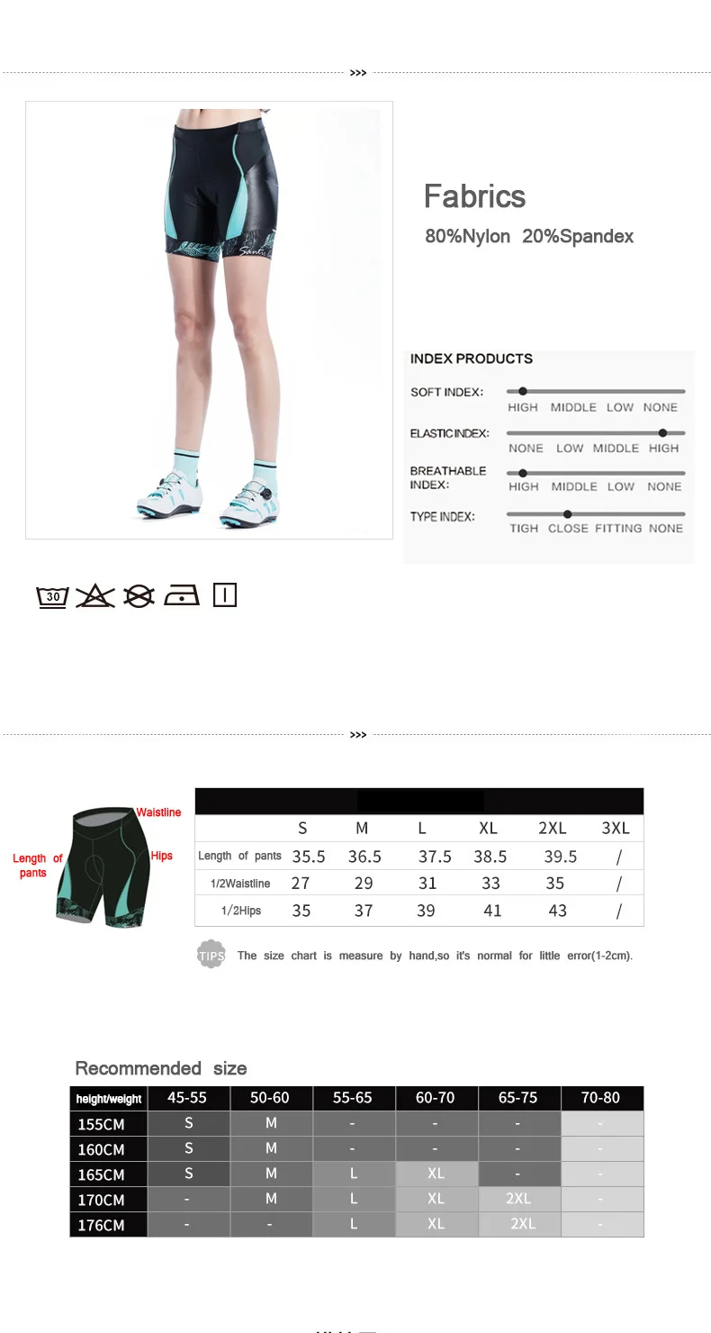 Santic 2018 New Arrival Shorts Summer Cycling Sport Shorts Bike Spodenki Rowerowe MTB Soft Bicycle Cycling Shorts Breathable (7)
