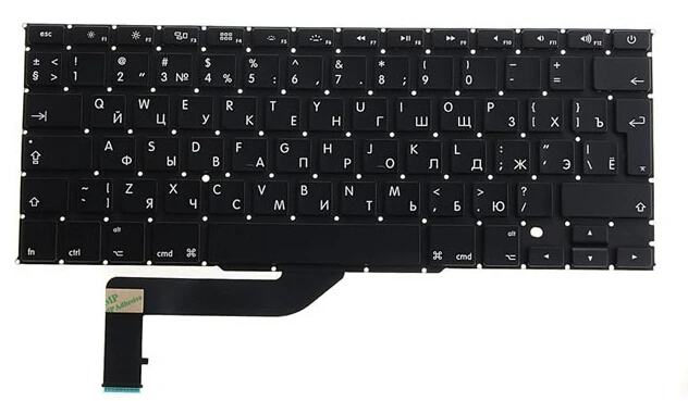 Original New Replacement A1398 Russian Keyboard for font b Macbook b font Pro Retina 15 keyboard
