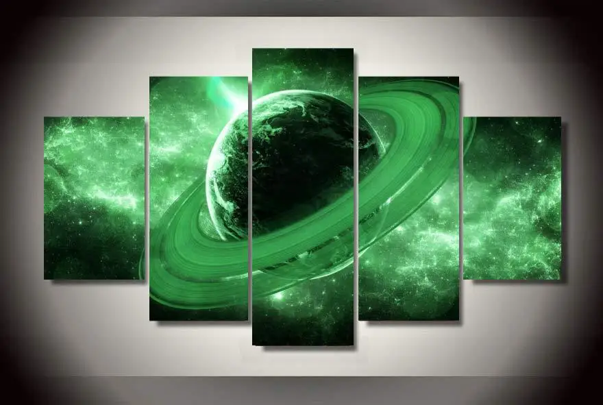 2016 Limited Wall Art Paintings Home Decor Universe Planet Painting On