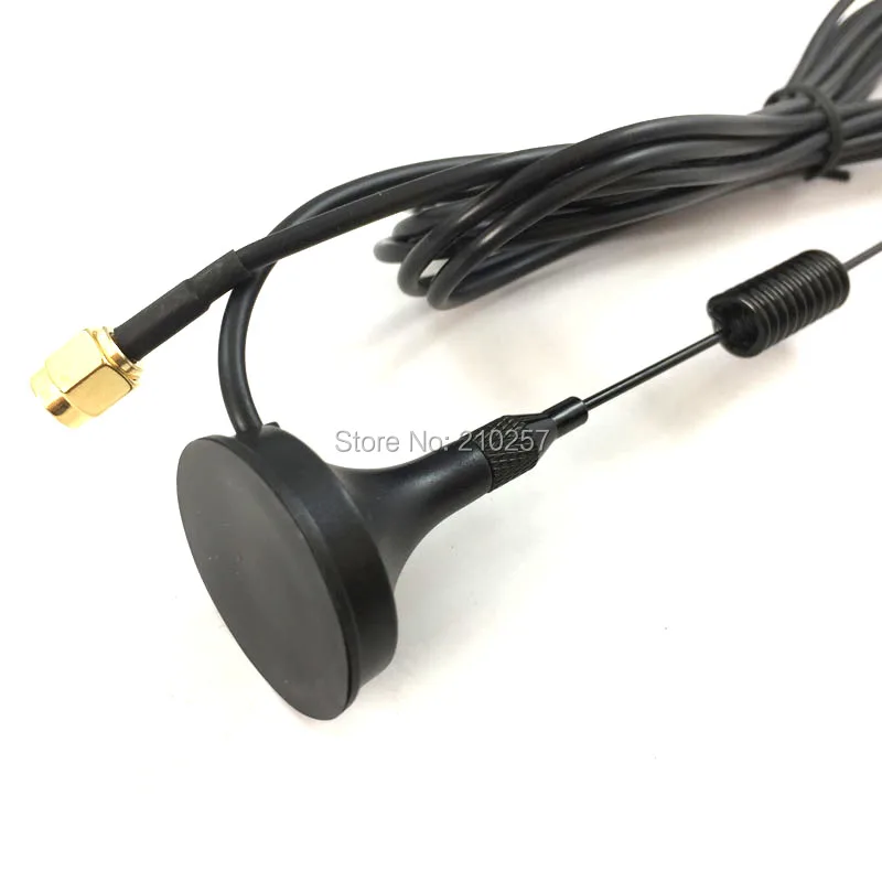 10pcs Hotspot 900 1800 mhz 3G Gsm Antenna 5dbi Sma Male Connector With Sucking Base 3M RG174 Coax Cable