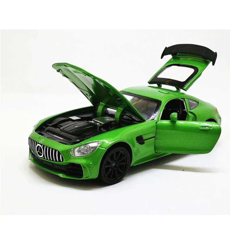 1:32 Сплав AMG GT GTR оттягивающаяся литая под давлением модель автомобиля со звуковым