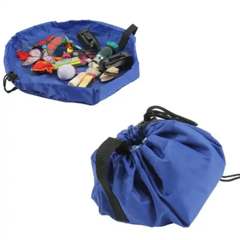 Portable Kids Toys Organizer Size Child Tidy Bag Lego Mat Storage
