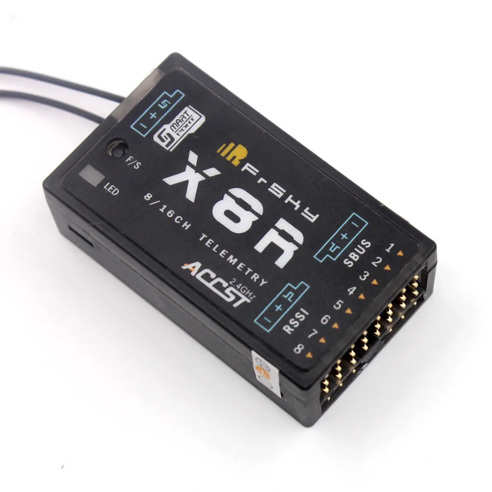 FrSky 2 4G S. Port 8/16ch телеметрический приемник X8R для Taranis X9D PCB антенны Бесплатная