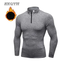 ZXQYH Зимние флисовые рубашки с длинными рукавами теплые рубашки для пеших прогулок треккинговые спортивные майки фитнес-зал футболки осенние мужские рубашки