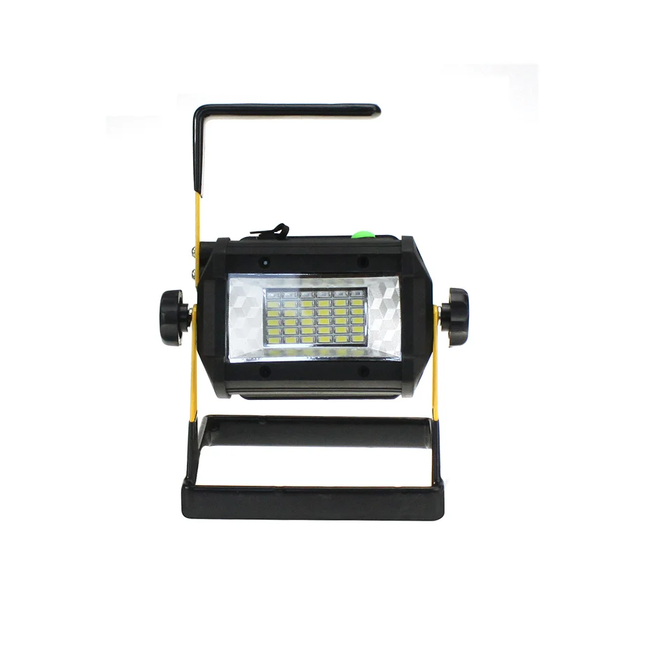 

Mini Rechargeable LED Flood Light 36 leds IP65 3Modes LED Floodlight Portable SpotLights Not included 4*18650 Battery