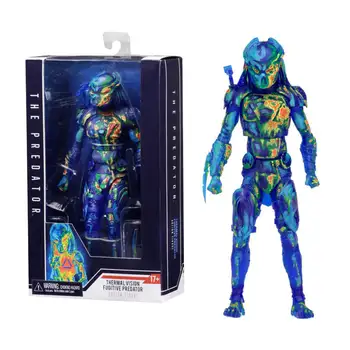 

NECA 2018 Movie The Predator Action Figure Thermal Vision Fugitive Predator Sense of Hotness Alien Hunter Figure Model Toys 7"