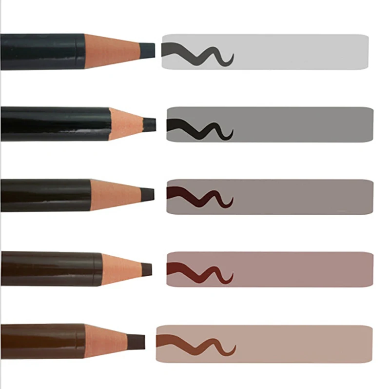 

5 color eyebrow pencil colored optional waterproof cable automatic eyebrow pencil Not lost dregs Pull line beauty tools