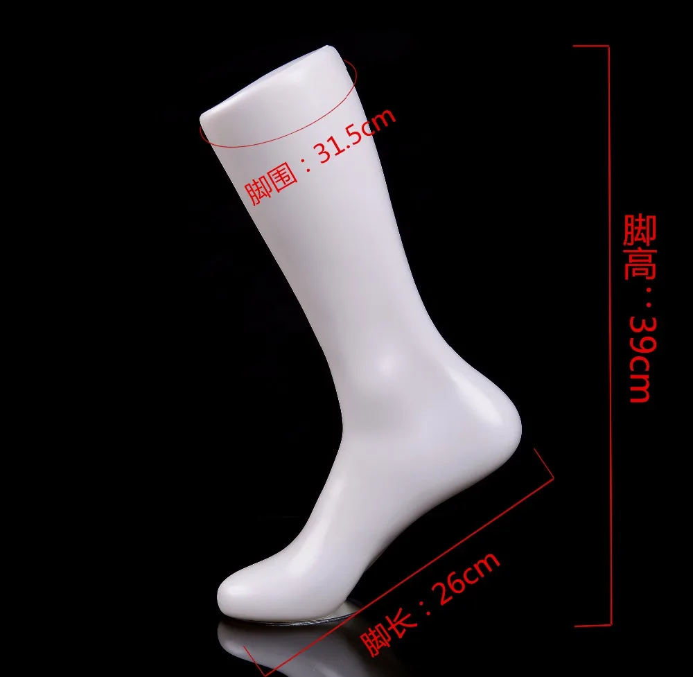 

New 1pc Men Mannequin Dummy Length Display Tool Plastic Torso White Foot With Magnets
