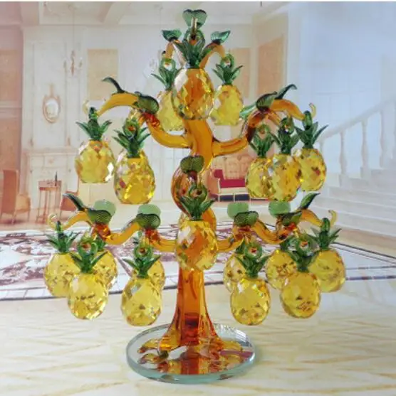 Подарок для ананас из кристаллов Lucky tree подарок коровьей кожи творческие