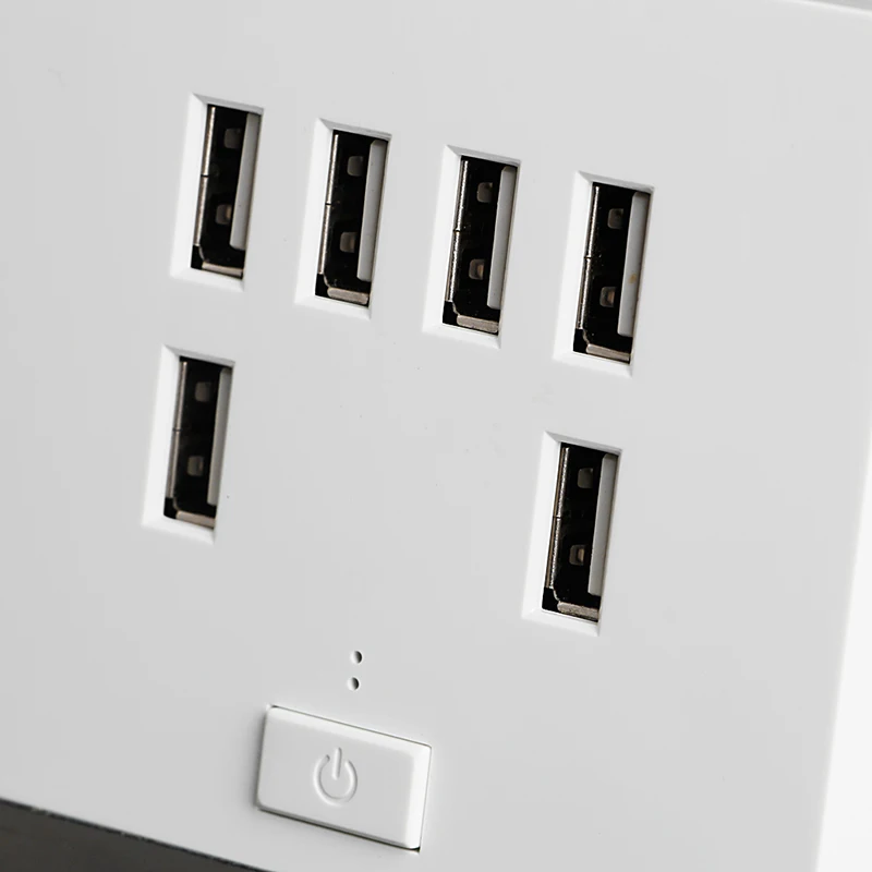Настенное зарядное устройство USB 3.4A 6 портов настенное розетка панель