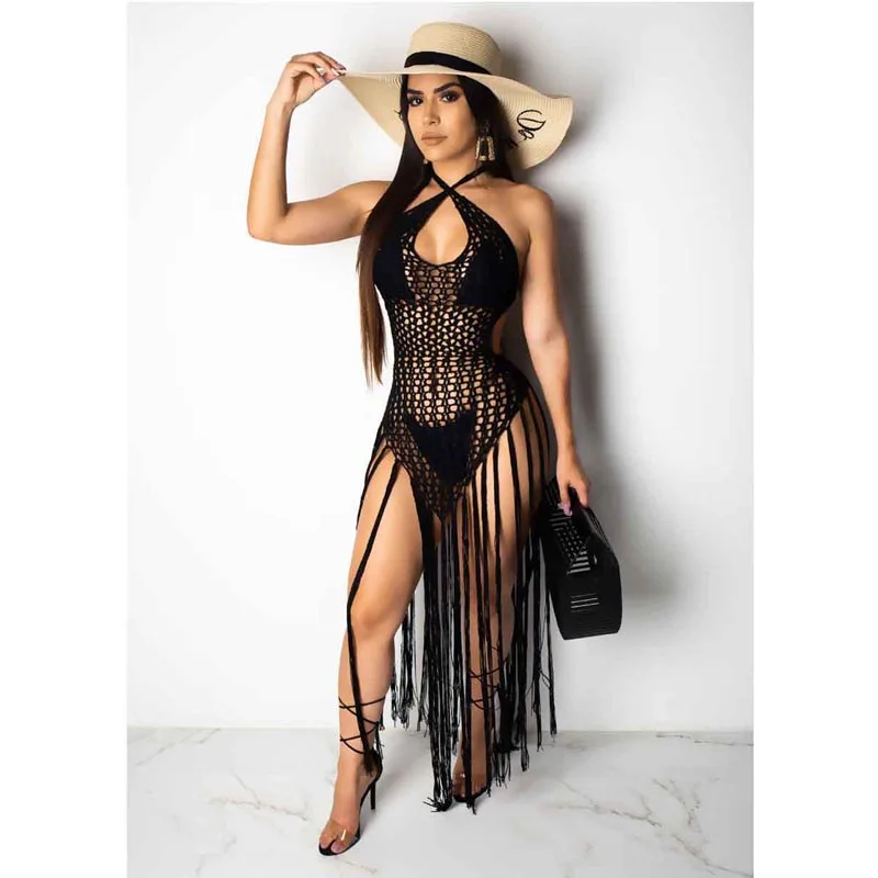Hollow-Out-Fringe-Beach-Dress (2)