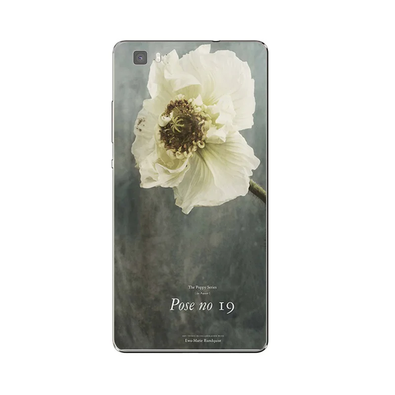 Untuk Huawei P8/P8 P9 Lite Plus G9 Shell Kehormatan 5C 7 7I Kembali Cover Mate 7 8 Ponsel Bunga Berwarna-warni Desain