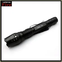 

high power 5 modes waterproof XML- T6 Led Flashlight torch light 6000 lumen flash light lantern camping by 2 x 18650