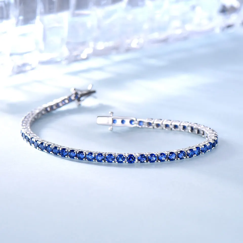 925 sterling silver sapphire bracelet for women (5)