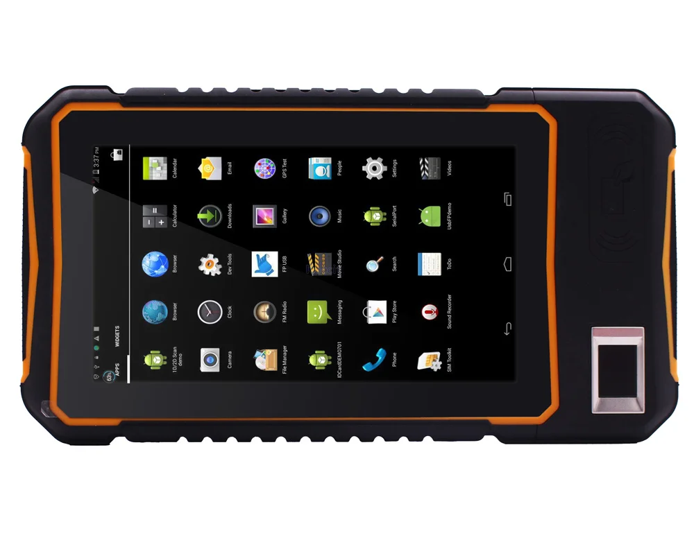 

handheld PDA Android 5.1 Rugged Tablet PC 4G lte Waterproof Phone Fingerprint Reader UHF RFID 5M Long Range 2D barcode scanner