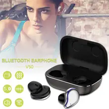 Bluetooth 5,0 беспроводные наушники IPX5 водонепроницаемые TWS стерео наушники глубокий бас 6D объемный звук Спортивная гарнитура вызов наушники