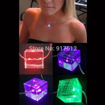 

Led Crystal Pendant Luminous Necklace Suitable for Camping Party Banquets Concerts Bars and Other Places to Use at Night