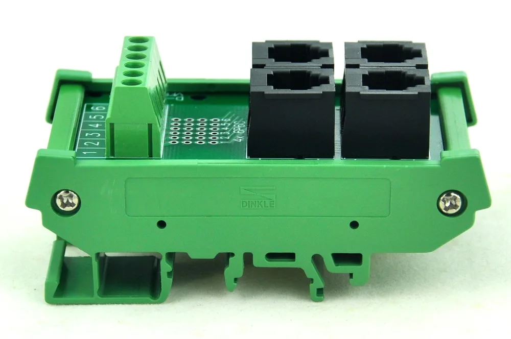 DIN рейка крепление RJ11/RJ12 6P6C 4 полосная плата шины Интерфейс модуль.|module|y boardmodule board |