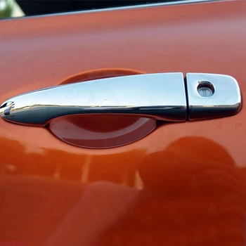

For Nissan Kicks 2016 2017 2018 Car Side Door Handle Cover Trim Sticker Car-styling ABS Chrome Auto Accessories