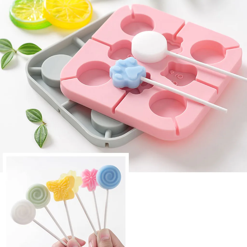 

2019 hot new products Silicone Animal Flower Cake Cookie Chocolate Mould Lollipop Mold Baking Tray decoration Accessories tool
