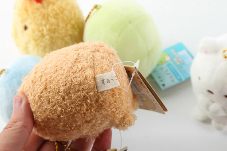 Brinquedos de Pelúcia Pingente de Pelúcia Atacado Lote Japão Sumikko Pequeno Keychain 8*7cm 16 Tipos Wj01 10 Pçs - 11 Cheap Chaveiros de pelúcia
