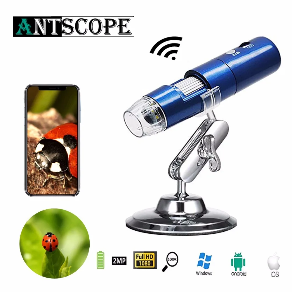 

Wireless Digital Wifi Microscope 50x to 1000x 8mm Kid Microscope Magnification HD USB Mini Pocket Handheld Microscopio Camera19