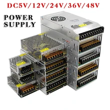 Горячая Распродажа AC85-265V 110V 220V постоянного тока до DC5V 12V 24V 36V 48V 1A 2A 3A 5A 10A 15A 20A 30A 40A 80A CCTV/светодиодные полосы адаптер питания