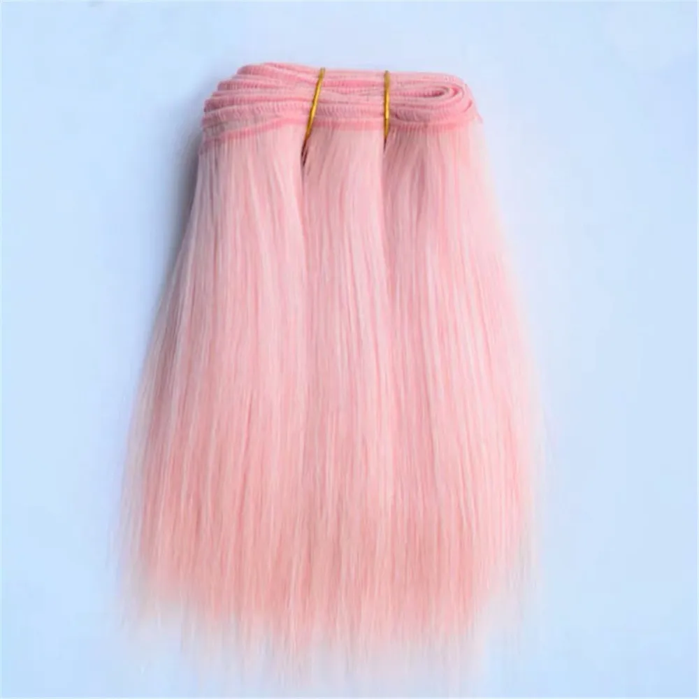 Toy Wigs Doll Wigs Doll Accessories Wool Hair Extensions 18cm Straight Wool Hair Pieces For All Dolls DIY