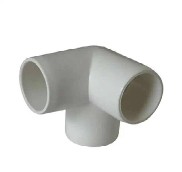 2016 Nuevo! PVC 3/4 "PVC 3 manera blanco codo tubo