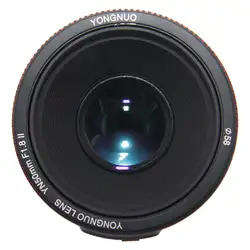 TTKK YONGNUO YN50mm F1.8 стандартное фиксированное фокусное расстояние объектива большой апертурой Автофокус Объектив для Canon EF крепление Rebel APS-C DSLR