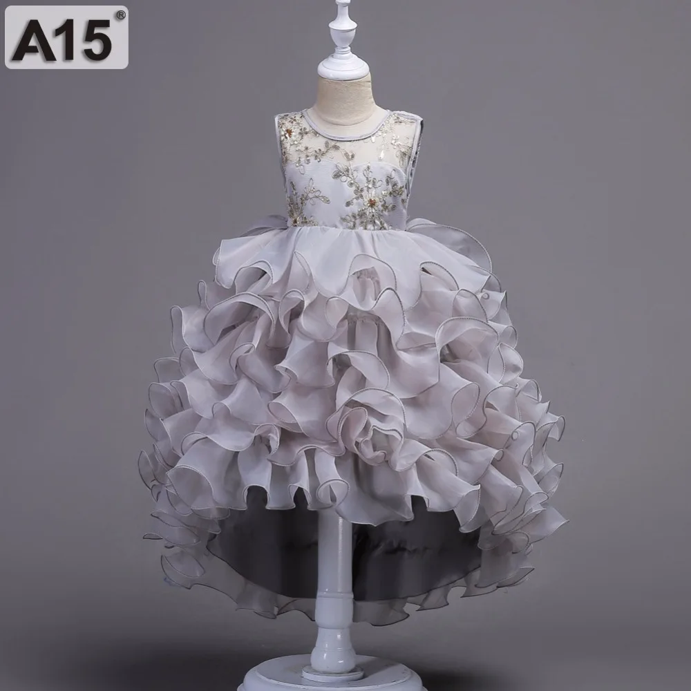 

A15 Teenagers Girls Dress Wedding Party Princess Christmas Dresse for Girl Party Costume Kids Cotton Party Girls Clothing 5 8 12