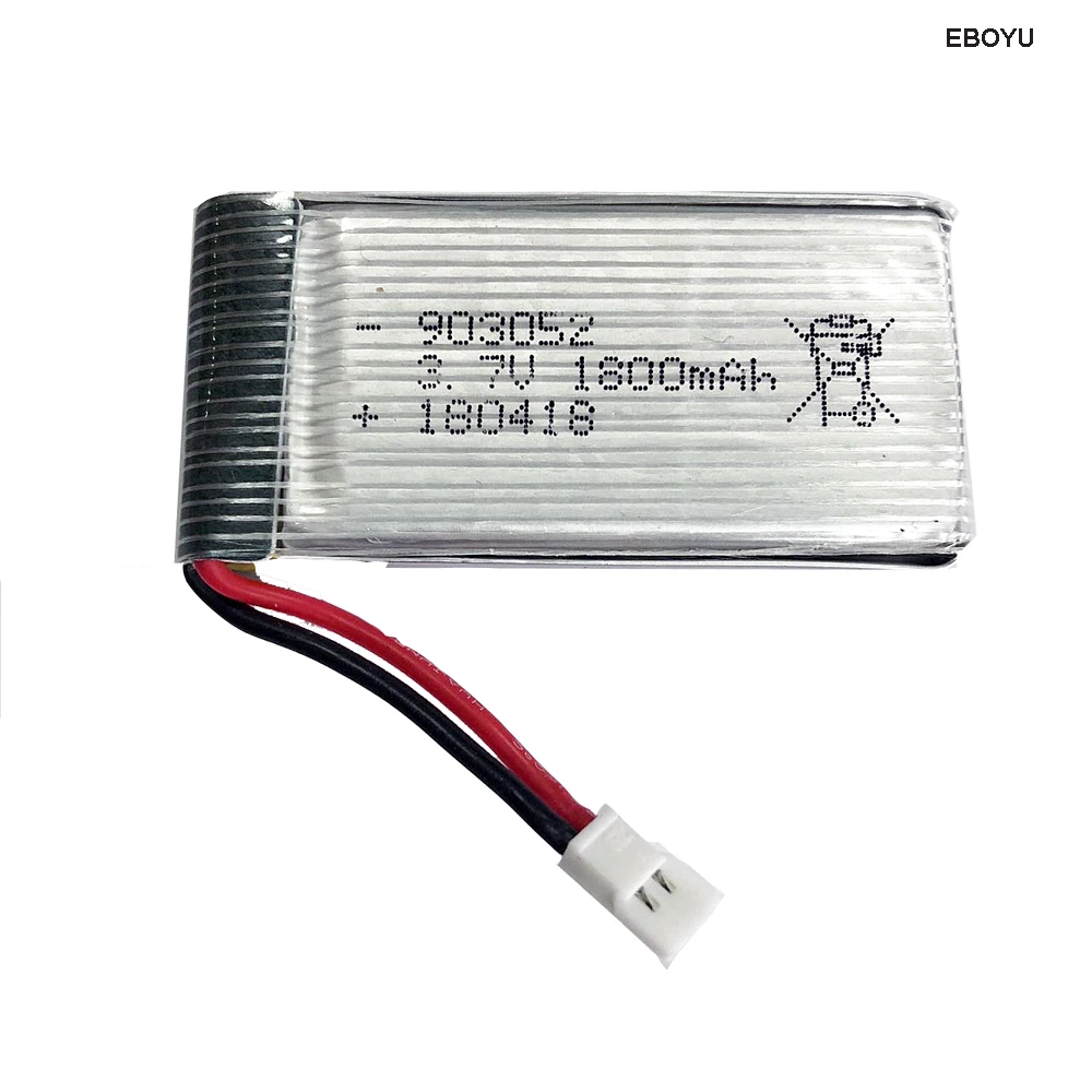 EBOYU 3 7V 1800mAh Li po Rechargeable Battery for XKY KY101S S28 and other font b