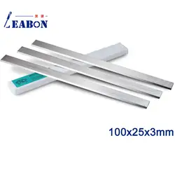 LEABON HSS 608 высокое Скорость Сталь лезвия для строгальных станков 100x25x3 мм фуганок строгальные ножи (A01007005)